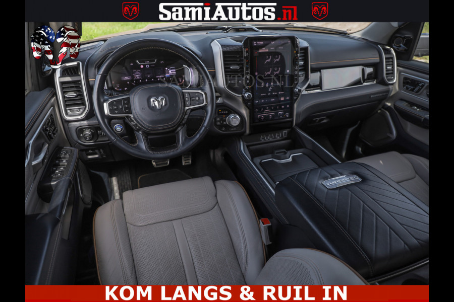 Dodge Ram TUNGSTEN BLACK OPS | 540 PK | HIGH END | MASSAGE | RAM VOL | LIMITED EDITION | DC | ROYALE 5 PERSOONS DUBBELE CABINE | GRIJSKENTEKEN | MEEST LUXE PICK UP | EERSTE EIGENAAR |