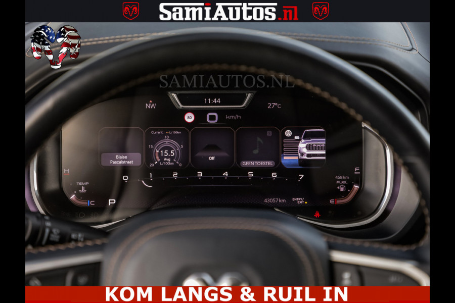 Dodge Ram TUNGSTEN BLACK OPS | 540 PK | HIGH END | MASSAGE | RAM VOL | LIMITED EDITION | DC | ROYALE 5 PERSOONS DUBBELE CABINE | GRIJSKENTEKEN | MEEST LUXE PICK UP | EERSTE EIGENAAR |