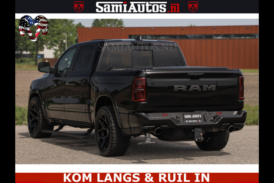 Dodge Ram TUNGSTEN BLACK OPS | 540 PK | HIGH END | MASSAGE | RAM VOL | LIMITED EDITION | DC | ROYALE 5 PERSOONS DUBBELE CABINE | GRIJSKENTEKEN | MEEST LUXE PICK UP | EERSTE EIGENAAR |