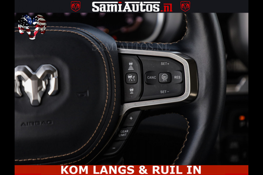 Dodge Ram TUNGSTEN BLACK OPS | 540 PK | HIGH END | MASSAGE | RAM VOL | LIMITED EDITION | DC | ROYALE 5 PERSOONS DUBBELE CABINE | GRIJSKENTEKEN | MEEST LUXE PICK UP | EERSTE EIGENAAR |