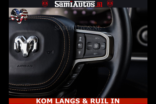Dodge Ram TUNGSTEN BLACK OPS | 540 PK | HIGH END | MASSAGE | RAM VOL | LIMITED EDITION | DC | ROYALE 5 PERSOONS DUBBELE CABINE | GRIJSKENTEKEN | MEEST LUXE PICK UP | EERSTE EIGENAAR |