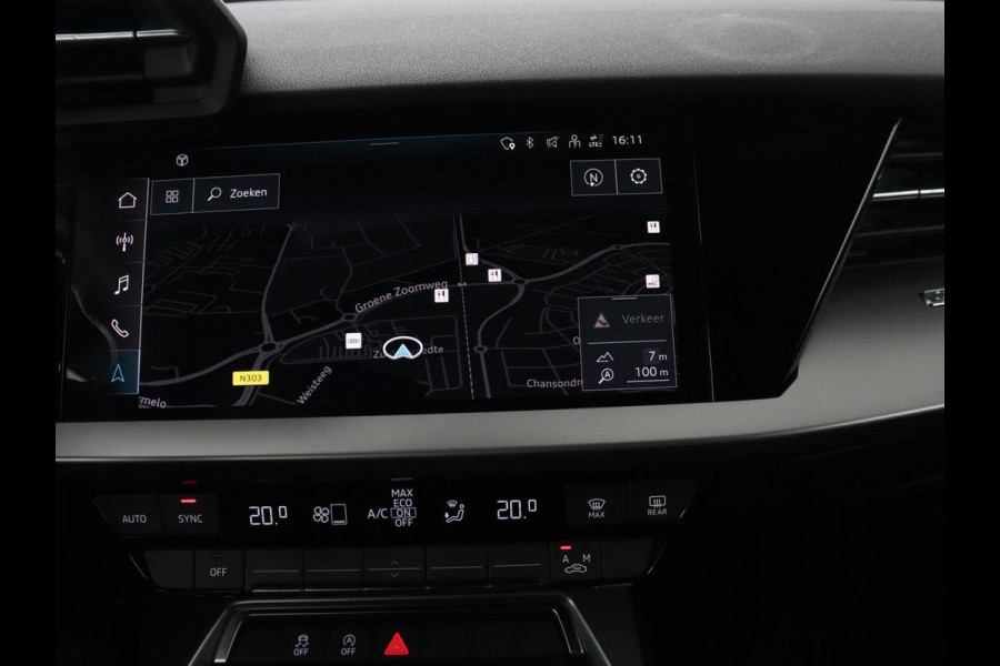 Audi A3 30 TFSI Advanced Edition | Sportstoelen | Carplay | Audi Sound | Parkeerhulp | Full LED | Navigatie | Virtual Cockpit | Climate control | Bluetooth | Cruise control