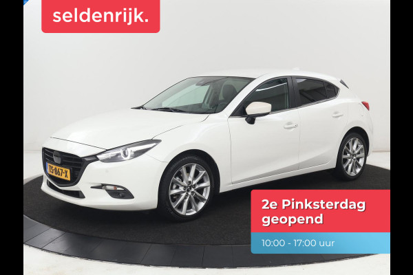 Mazda 3 2.0 SkyActiv-G 120 GT-M | Head-Up | Leder | Stoelverwarming | Adaptive cruise | Camera | Stuurverwarming | Bose Sound | Navigatie | Full LED | Keyless | Parkeerhulp | Climate control