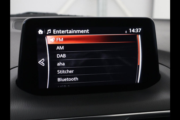 Mazda 3 2.0 SkyActiv-G 120 GT-M | Head-Up | Leder | Stoelverwarming | Adaptive cruise | Camera | Stuurverwarming | Bose Sound | Navigatie | Full LED | Keyless | Parkeerhulp | Climate control