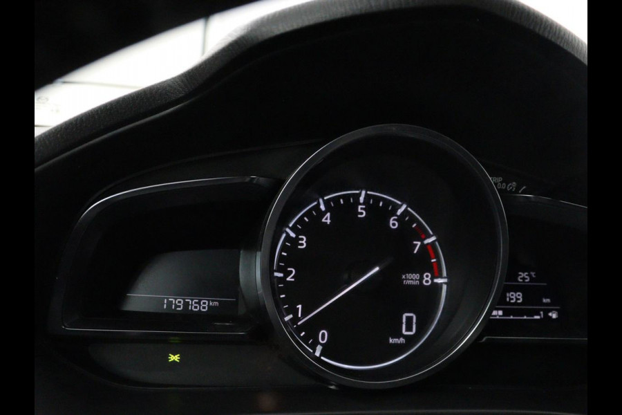 Mazda 3 2.0 SkyActiv-G 120 GT-M | Head-Up | Leder | Stoelverwarming | Adaptive cruise | Camera | Stuurverwarming | Bose Sound | Navigatie | Full LED | Keyless | Parkeerhulp | Climate control