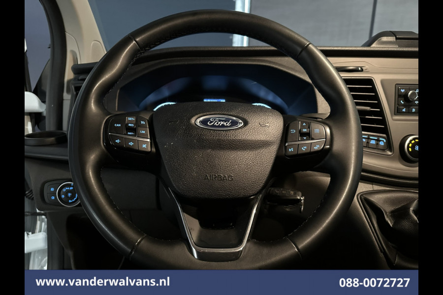 Ford Transit Custom 2.0 TDCI 130pk L2H1 Euro6 Airco | LED | Cruisecontrol | Verwarmde voorruit | Parkeersensoren Bijrijdersbank, 2800kg trekvermogen