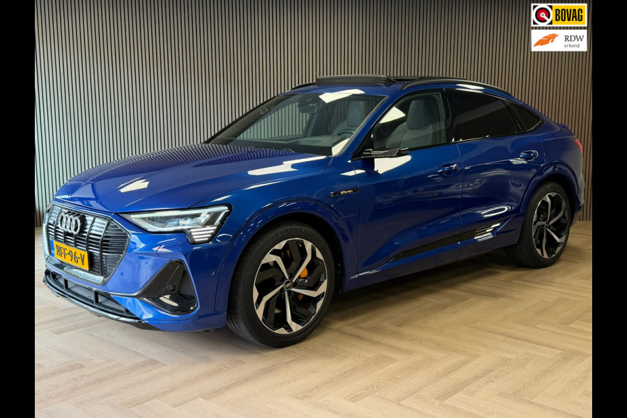 Audi e-tron Sportback 55 quattro S edition 95 kWh RS STOELEN PANO CAMERA VIRTUAL COCKPIT NAVI LEDER APPLE CARPLAY STOELVERWARMING