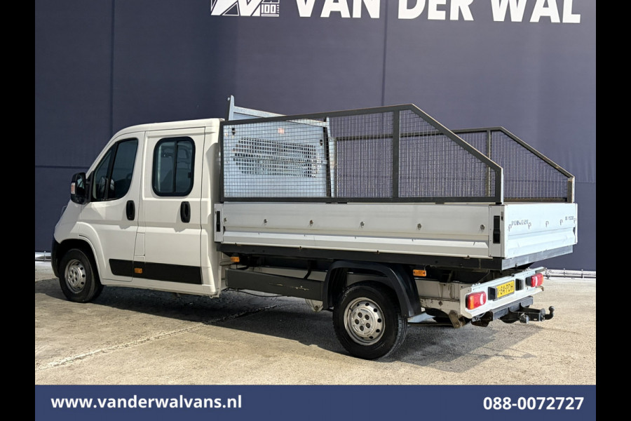 Peugeot Boxer 2.0 BlueHDI 130pk Pick up Dubbel Cabine Open laadbak Euro6 Airco | 7-Zits | Trekhaak | Navigatie