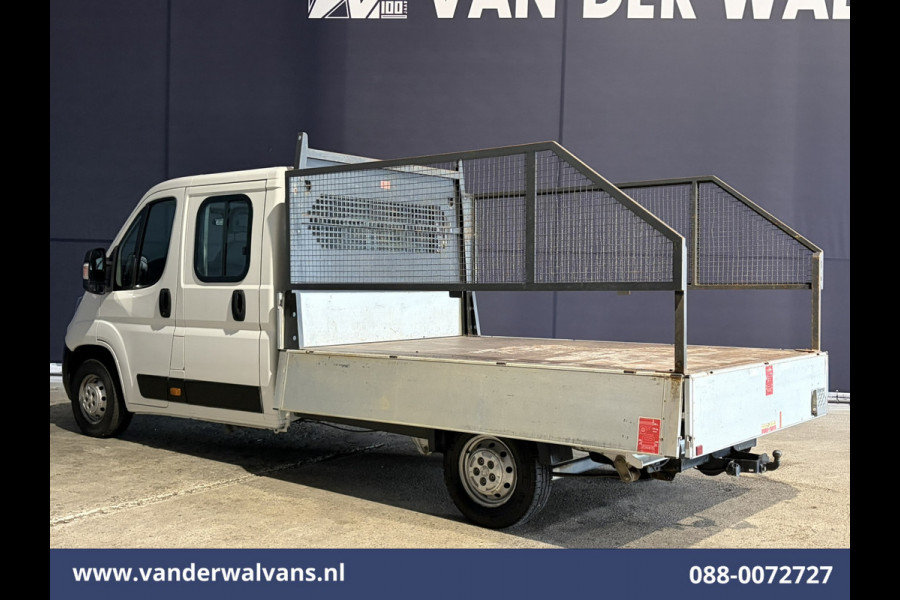 Peugeot Boxer 2.0 BlueHDI 130pk Pick up Dubbel Cabine Open laadbak Euro6 Airco | 7-Zits | Trekhaak | Navigatie