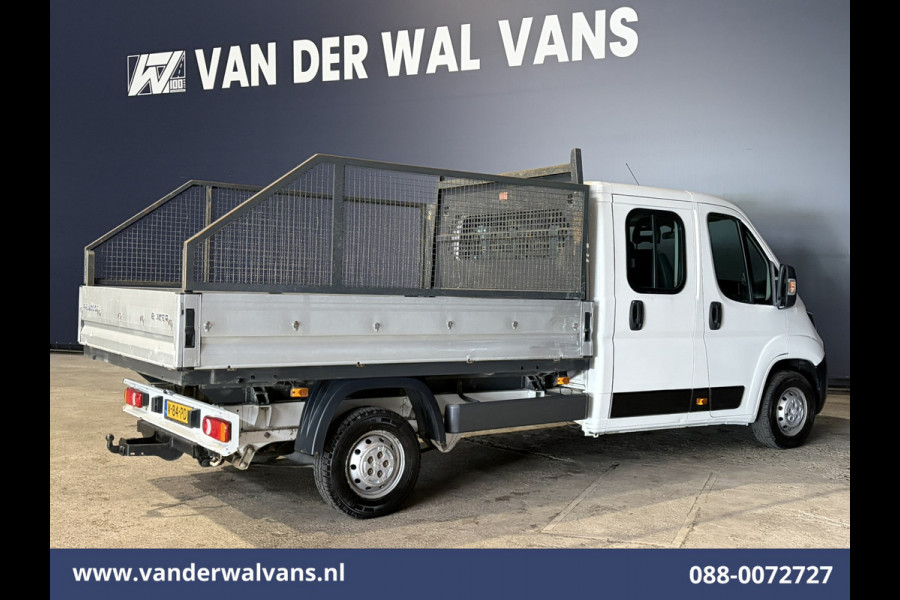 Peugeot Boxer 2.0 BlueHDI 130pk Pick up Dubbel Cabine Open laadbak Euro6 Airco | 7-Zits | Trekhaak | Navigatie