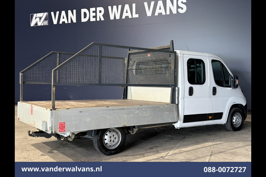 Peugeot Boxer 2.0 BlueHDI 130pk Pick up Dubbel Cabine Open laadbak Euro6 Airco | 7-Zits | Trekhaak | Navigatie