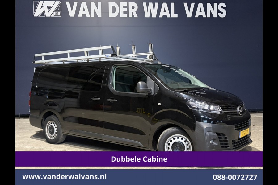 Opel Vivaro 2.0 CDTI 123pk L3H1 Glasresteel Dubbele cabine Euro6 Airco | 5-Zits | Camera | Navigatie | Apple Carplay Android Auto, Cruisecontrol, 2500kg Trekhaak, Parkeersensoren