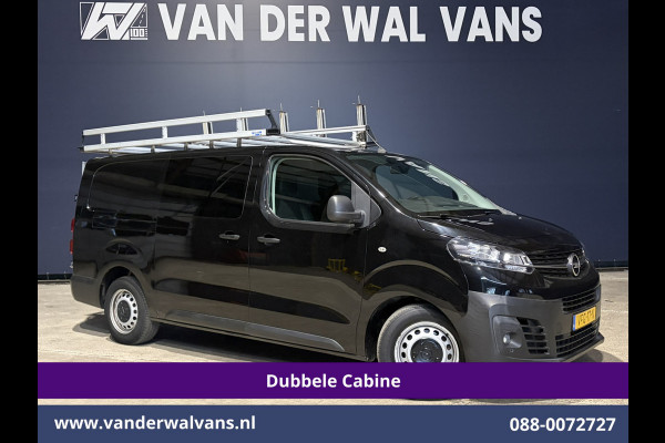 Opel Vivaro 2.0 CDTI 123pk L3H1 Glasresteel Dubbele cabine Euro6 Airco | 5-Zits | Camera | Navigatie | Apple Carplay Android Auto, Cruisecontrol, 2500kg Trekhaak, Parkeersensoren