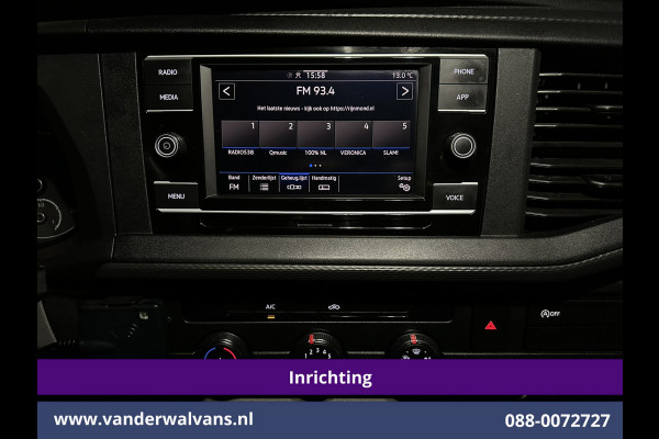 Volkswagen Transporter 2.0 TDI L2H1 inrichting Euro6 Airco | Omvormer | Camera | Imperiaal | Apple Carplay | Cruisecontrol | Trekhaak Android Auto, Parkeersensoren, Achterklep