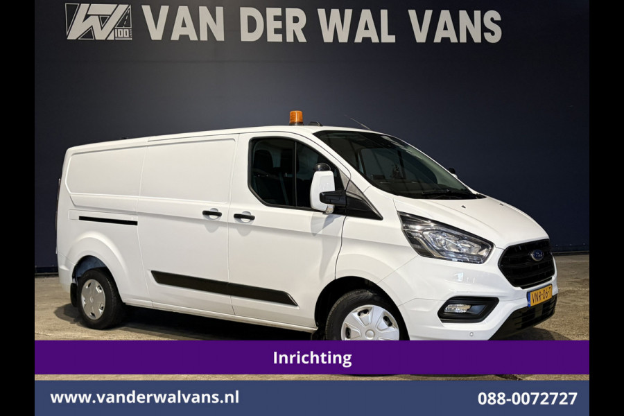 Ford Transit Custom 2.0 TDCI 130pk L2H1 Inrichting Euro6 Airco | Camera | Omvormer | LED | Cruisecontrol | Verwarmde voorruit Parkeersensoren, 2800kg trekvermogen, Bijrijdersbank