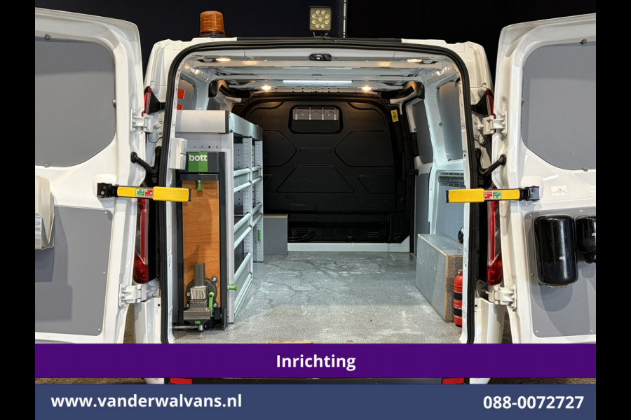 Ford Transit Custom 2.0 TDCI 130pk L2H1 Inrichting Euro6 Airco | Camera | Omvormer | LED | Cruisecontrol | Verwarmde voorruit Parkeersensoren, 2800kg trekvermogen, Bijrijdersbank
