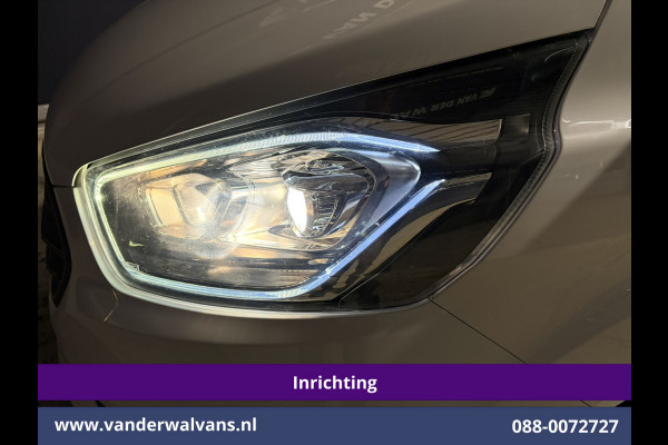 Ford Transit Custom 2.0 TDCI 130pk L2H1 Inrichting Euro6 Airco | Camera | Omvormer | LED | Cruisecontrol | Verwarmde voorruit Parkeersensoren, 2800kg trekvermogen, Bijrijdersbank