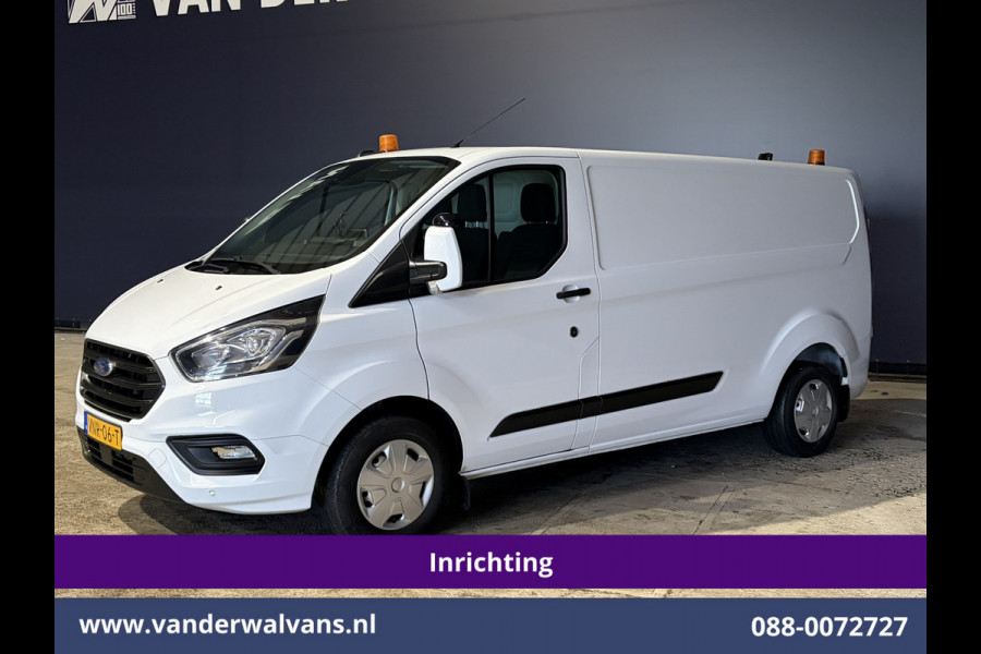 Ford Transit Custom 2.0 TDCI 130pk L2H1 Inrichting Euro6 Airco | Camera | Omvormer | LED | Cruisecontrol | Verwarmde voorruit Parkeersensoren, 2800kg trekvermogen, Bijrijdersbank