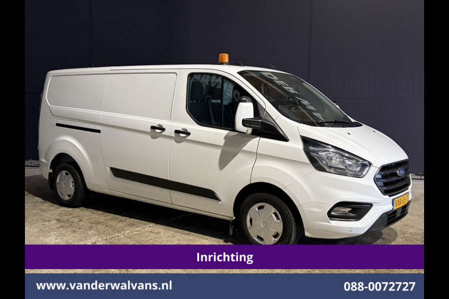 Ford Transit Custom 2.0 TDCI 130pk L2H1 Inrichting Euro6 Airco | Camera | Omvormer | LED | Cruisecontrol | Verwarmde voorruit Parkeersensoren, 2800kg trekvermogen, Bijrijdersbank