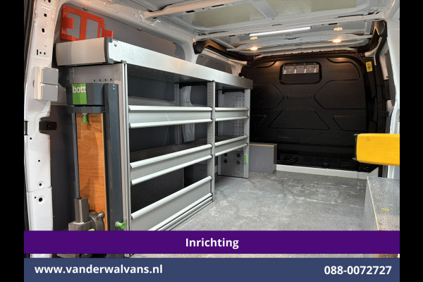 Ford Transit Custom 2.0 TDCI 130pk L2H1 Inrichting Euro6 Airco | Camera | Omvormer | LED | Cruisecontrol | Verwarmde voorruit Parkeersensoren, 2800kg trekvermogen, Bijrijdersbank