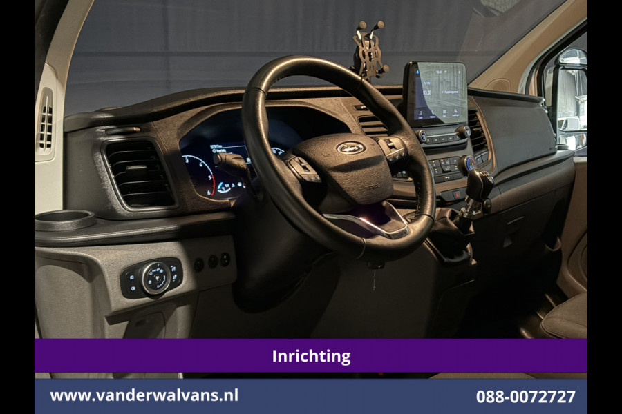 Ford Transit Custom 2.0 TDCI 130pk L2H1 Inrichting Euro6 Airco | Camera | Omvormer | LED | Cruisecontrol | Verwarmde voorruit Parkeersensoren, 2800kg trekvermogen, Bijrijdersbank