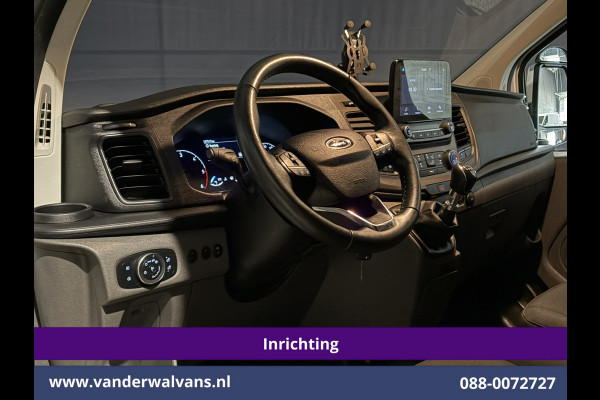 Ford Transit Custom 2.0 TDCI 130pk L2H1 Inrichting Euro6 Airco | Camera | Omvormer | LED | Cruisecontrol | Verwarmde voorruit Parkeersensoren, 2800kg trekvermogen, Bijrijdersbank