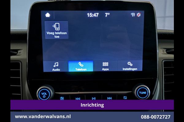 Ford Transit Custom 2.0 TDCI 130pk L2H1 Inrichting Euro6 Airco | Camera | Omvormer | LED | Cruisecontrol | Verwarmde voorruit Parkeersensoren, 2800kg trekvermogen, Bijrijdersbank