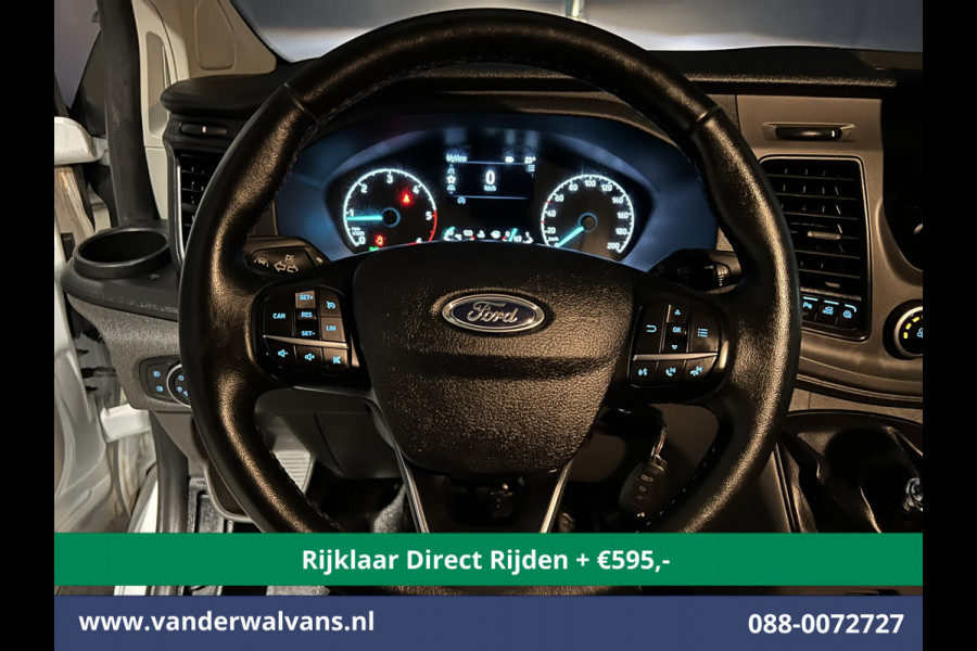 Ford Transit Custom 2.0 TDCI L2H1 Euro6 Airco | Camera | Android auto | Cruisecontrol | Parkeersensoren verwarmde voorruit, bijrijdersbank, 2800kg trekvermogen
