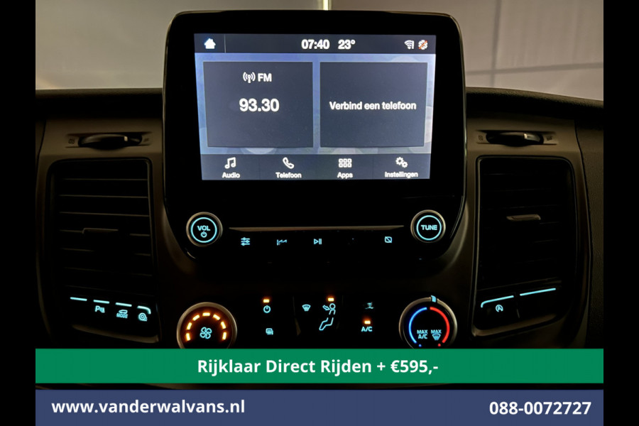 Ford Transit Custom 2.0 TDCI L2H1 Euro6 Airco | Camera | Android auto | Cruisecontrol | Parkeersensoren verwarmde voorruit, bijrijdersbank, 2800kg trekvermogen