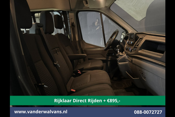 Ford Transit 2.0 TDCI 185pk L4H3 Dubbele Cabine Euro6 *Rijklaar Direct Rijden* Airco | 6-Zits | Camera | Cruisecontrol Parkeersensoren, 2800kg trekvermogen