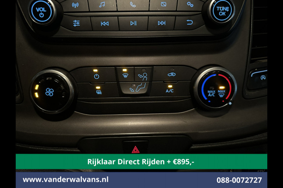 Ford Transit 2.0 TDCI 185pk L4H3 Dubbele Cabine Euro6 *Rijklaar Direct Rijden* Airco | 6-Zits | Camera | Cruisecontrol Parkeersensoren, 2800kg trekvermogen