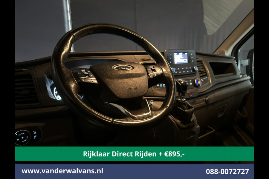 Ford Transit 2.0 TDCI 185pk L4H3 Dubbele Cabine Euro6 *Rijklaar Direct Rijden* Airco | 6-Zits | Camera | Cruisecontrol Parkeersensoren, 2800kg trekvermogen