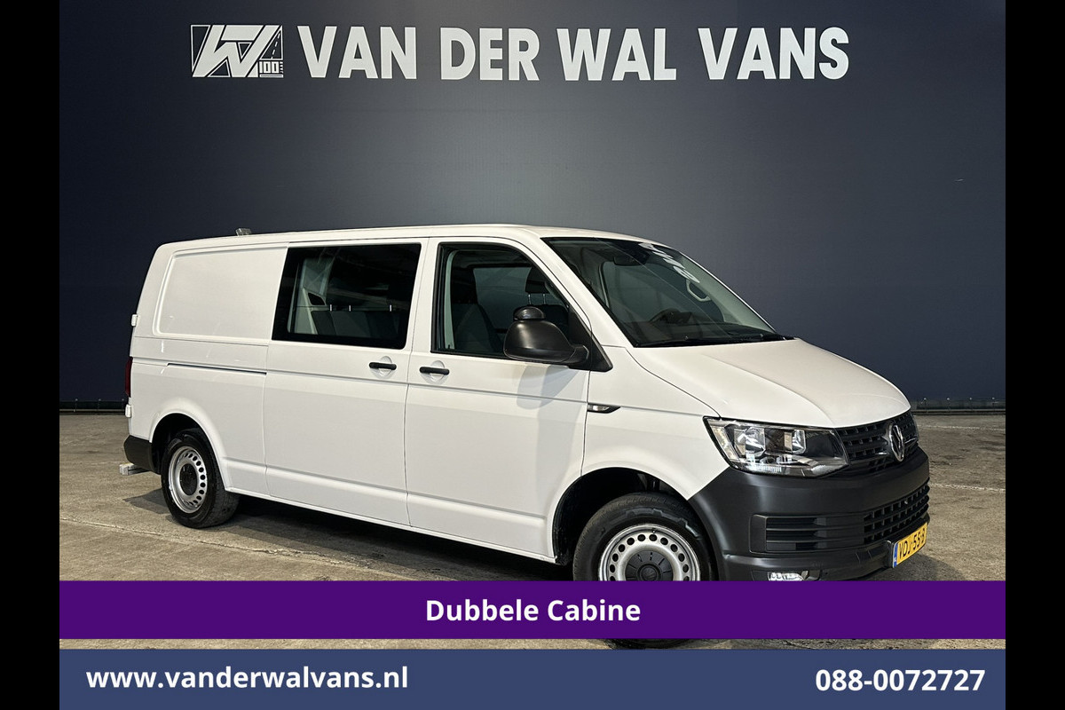 Volkswagen Transporter 2.0 TDI 150pk L2H1 Dubbele Cabine Euro6 inrichting Airco | 5-Zits | Camera | Cruisecontrol | 2500kg Trekhaak Parkeersensoren
