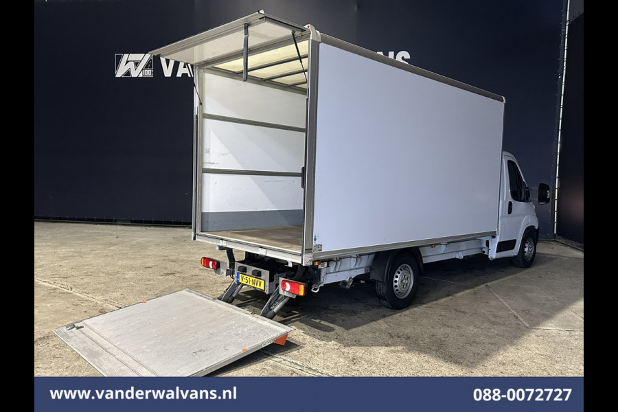 Peugeot Boxer 2.2 BlueHDi 165pk Bakwagen 434cm Lang Laadklep Euro6 Airco | Camera | Cruisecontrol Bijrijdersbank, 910kg laadvermogen