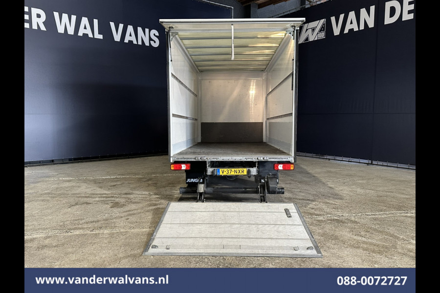 Iveco Daily 35C16H 157pk Dubbel Lucht Bakwagen 4.35m lang Laadklep Euro6 Airco | 980kg laadvermogen Bijrijdersbank