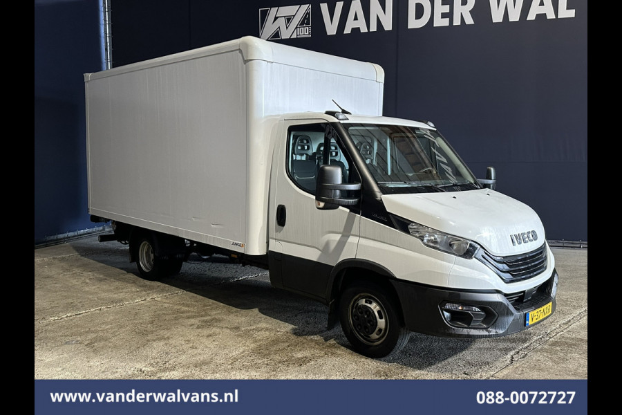 Iveco Daily 35C16H 157pk Dubbel Lucht Bakwagen 4.35m lang Laadklep Euro6 Airco | 980kg laadvermogen Bijrijdersbank