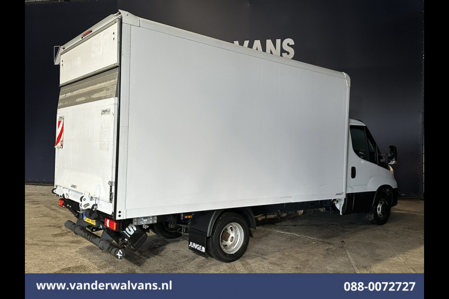 Iveco Daily 35C16H 157pk Dubbel Lucht Bakwagen 4.35m lang Laadklep Euro6 Airco | 980kg laadvermogen Bijrijdersbank