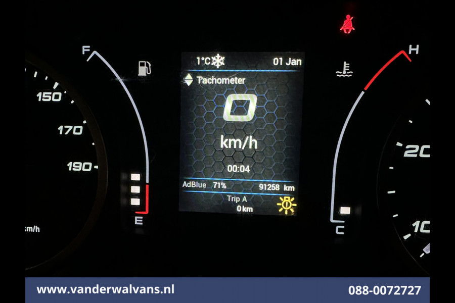 Iveco Daily 35C16H 157pk Dubbel Lucht Bakwagen 4.35m lang Laadklep Euro6 Airco | 980kg laadvermogen Bijrijdersbank