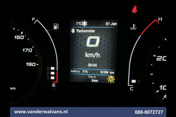 Iveco Daily 35C16H 157pk Dubbel Lucht Bakwagen 4.35m lang Laadklep Euro6 Airco | 980kg laadvermogen Bijrijdersbank
