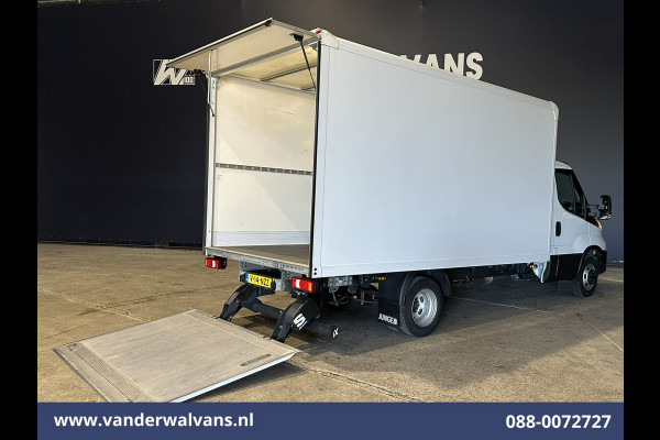 Iveco Daily 35C16H 157pk Bakwagen Laadklep Dubbel Lucht Euro6 Airco | 1010kg laadvermogen Bijrijdersbank