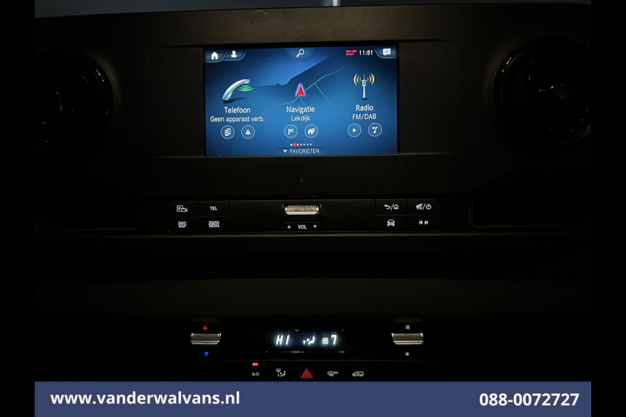 Mercedes-Benz Sprinter 317 CDI 170pk L3H2 Euro6 Airco | 360 graden Camera | Navigatie | Apple Carplay | Cruisecontrol Android Auto, Chauffeursstoel, Stoelverwarming, Parkeersensoren, Bijrijdersbank