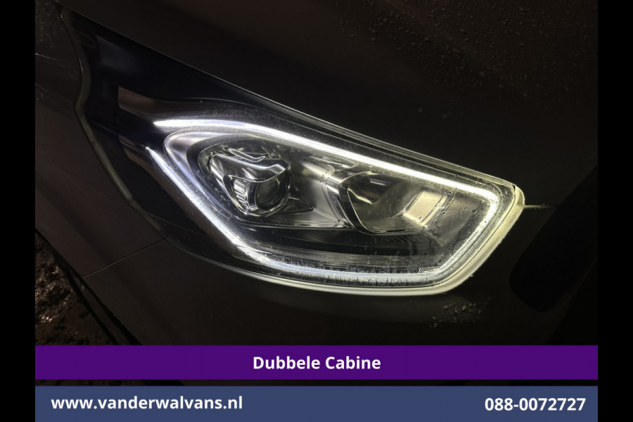 Ford Transit Custom 2.0 TDCI 131pk L2H1 Dubbele Cabine Euro6 Airco | 6-Zits | LED | Cruisecontrol | Parkeersensoren Achterklep, 2800kg trekvermogen