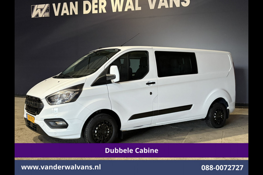 Ford Transit Custom 2.0 TDCI 131pk L2H1 Dubbele Cabine Euro6 Airco | 6-Zits | Navigatie | LED | Apple Carplay | Cruisecontrol Android Auto, Parkeersensoren, Achterklep, 2800kg trekvermogen