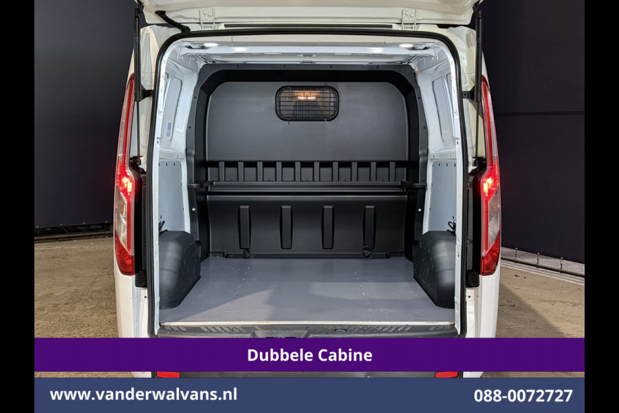 Ford Transit Custom 2.0 TDCI 131pk L2H1 Dubbele Cabine Euro6 Airco | 6-Zits | Navigatie | LED | Apple Carplay | Cruisecontrol Android Auto, Parkeersensoren, Achterklep, 2800kg trekvermogen
