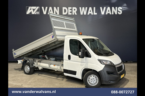 Peugeot Boxer 2.2 BlueHDi 140pk Kipper Open Laadbak Euro6 Bijrijdersbank Bluetooth telefoonvoorbereiding