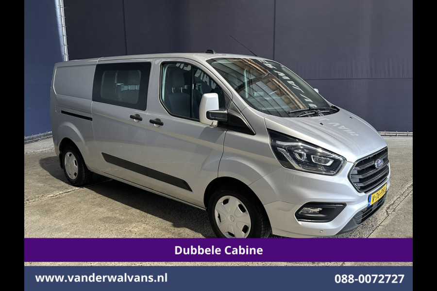 Ford Transit Custom 2.0 TDCI 170pk Automaat L2H1 Dubbele Cabine Euro6 Airco | 5-Zits | Xenon | Camera | Navigatie | Apple Carplay | LED Android Auto, Stoelverwarming, Verwarmde voorruit, Parkeersensoren, Trekhaak