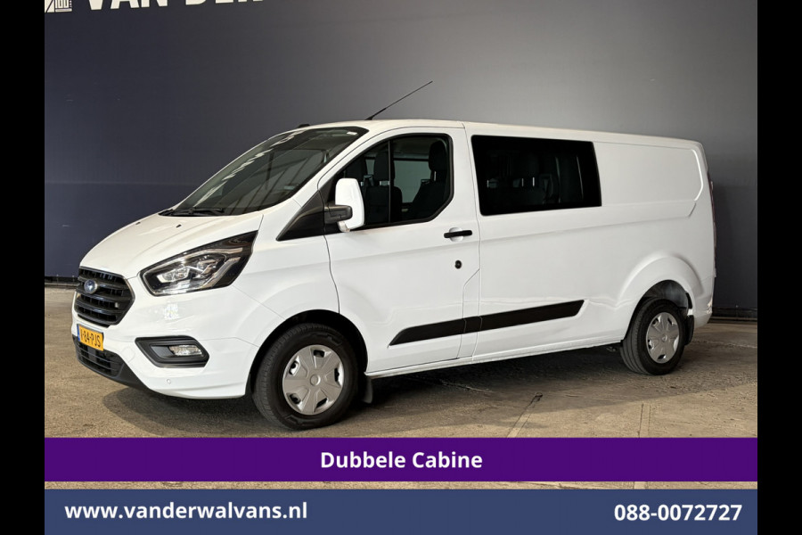 Ford Transit Custom 2.0 TDCI 131pk L2H1 Dubbele Cabine Euro6 Airco | 6-Zits | Camera | Apple Carplay | Xenon | Cruisecontrol 2540kg Trekhaak, Android Auto, Verwarmde voorruit, Parkeersensoren