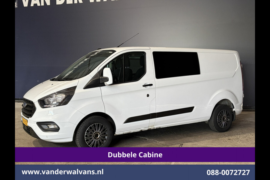 Ford Transit Custom 2.0 TDCI 131pk L2H1 Dubbele Cabine Euro6 Airco | 6-Zits | Cruisecontrol | 2550kg Trekhaak Verwarmde voorruit, Parkeersensoren