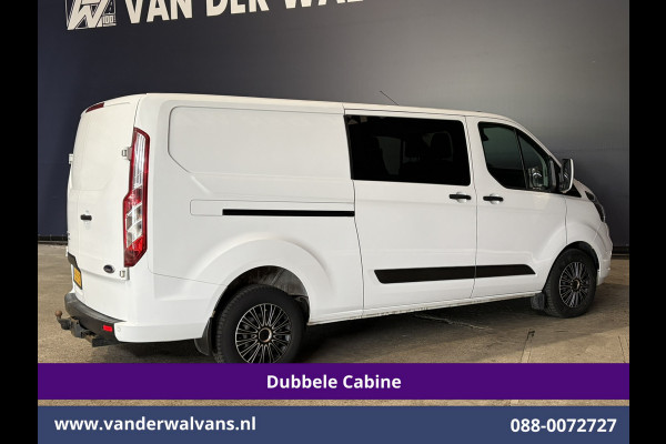 Ford Transit Custom 2.0 TDCI 131pk L2H1 Dubbele Cabine Euro6 Airco | 6-Zits | Cruisecontrol | 2550kg Trekhaak Verwarmde voorruit, Parkeersensoren