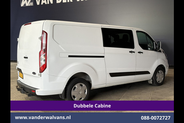 Ford Transit Custom 2.0 TDCI 131pk L2H1 Dubbele Cabine Euro6 Airco | 6-Zits | Cruisecontrol | 2550kg Trekhaak Verwarmde voorruit, Parkeersensoren